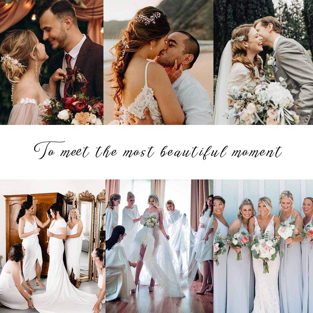 Elegant Crystal Pearl Bridal Hair Accessories for Women - Silver Wedding Headpiece Flower Bride Headband for Girls | Perfect for Weddings, Prom, Parties & Special Occasions