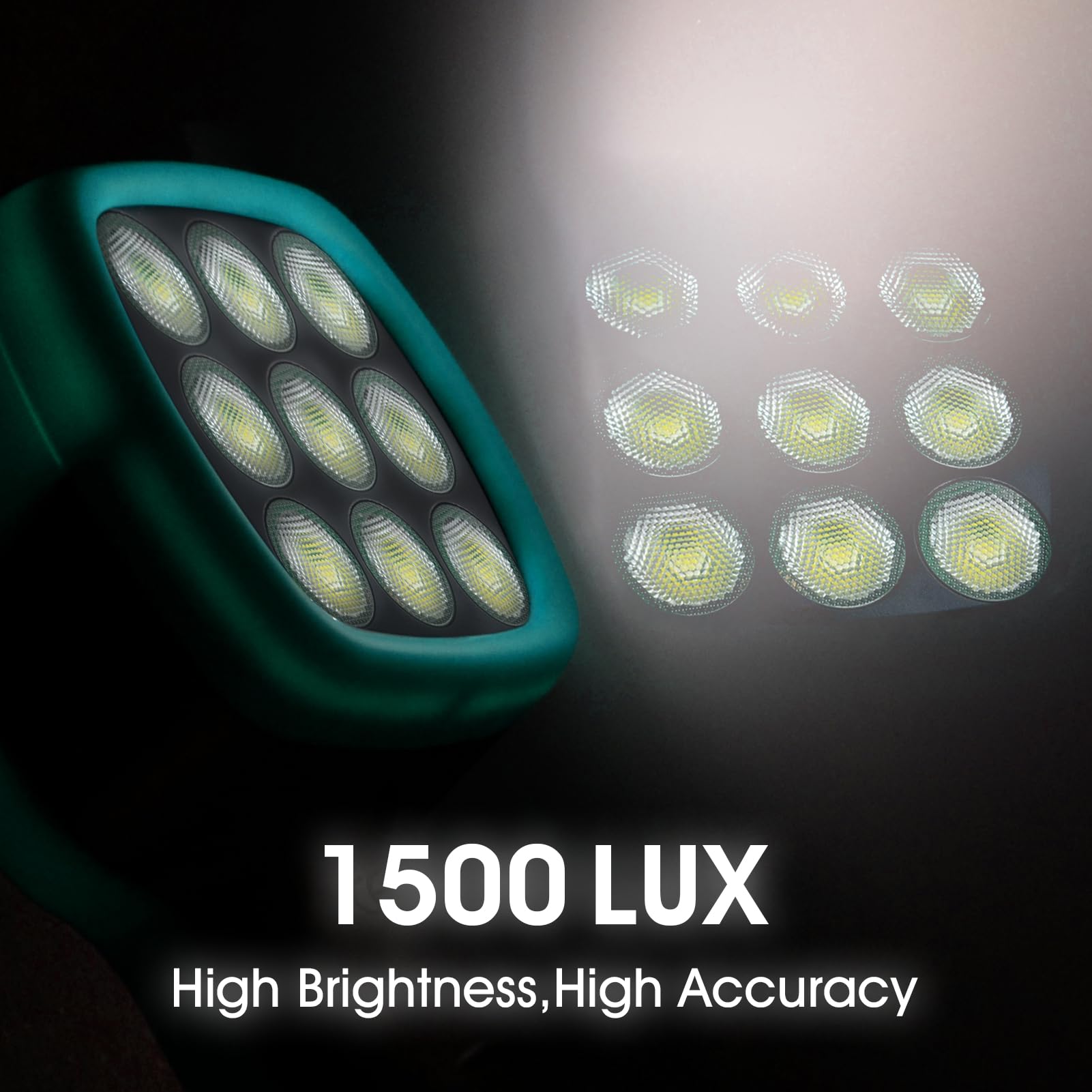 Digital LED Stroboscope - High Brightness 1500LUX, Non-Contact Tachometer for RPM/Hz Measurement (60-999,999), Adjustable Strobe Light & Rechargeable Speed Tester | Perfect for HVAC Systems, Motor Engines, Industrial Equipment & Automotive Diagnostics