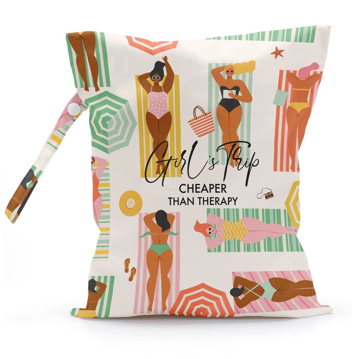 **Waterproof Wet Dry Bag for Swimsuits, Travel & Beach - Reusable Pool, Diaper & Gym Clothes Organizer - Ideal for Yoga, Makeup & Weekend Trips - Perfect Women's Travel Gift**    *(Use Cases: Great for beach outings, pool days, gym sessions, baby diaper storage, yoga class essentials, and weekend getaways!)*
