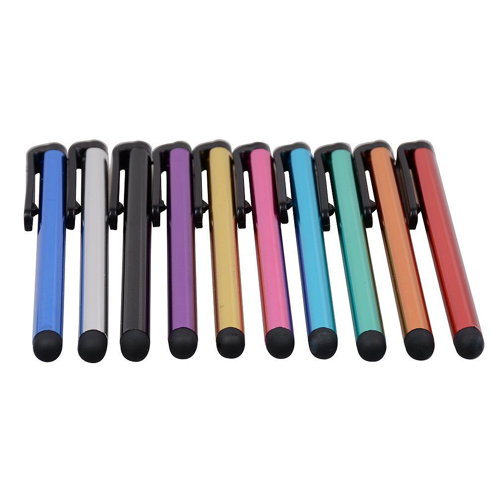 10 Pack Premium 4.1 Inch Metal Stylus Pens for Touch Screens - Universal Capacitive Stylus Compatible with iPhone, Samsung, iPad, iPod, Kindle & All Touch Devices - Perfect for Drawing, Note-Taking & Digital Signatures