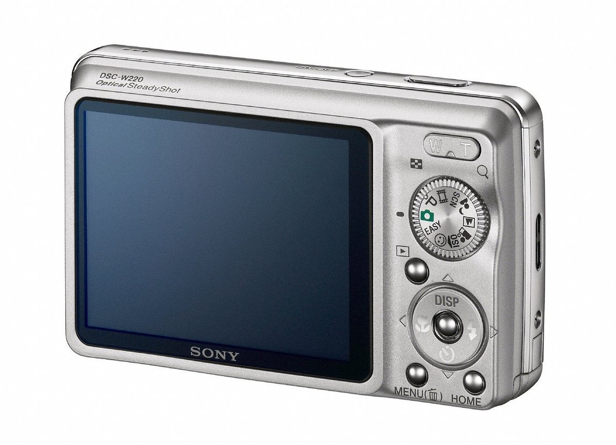 Sony Cybershot DSC-W220 12.1MP Digital Camera with 4x Optical Zoom & Super Steady Shot Image Stabilization - Silver | Perfect for Travel Photography, Family Events & Everyday Moments