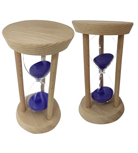 Purple Hourglass Timer Wood
