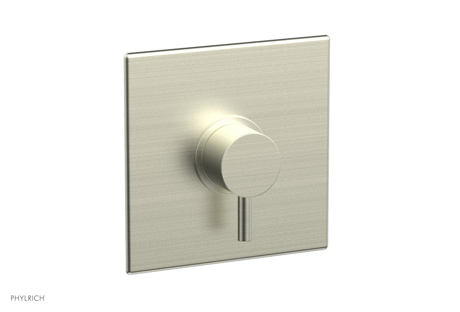 BASIC II Pressure Balance Square Shower Plate & Lever Handle Trim Kit - 4