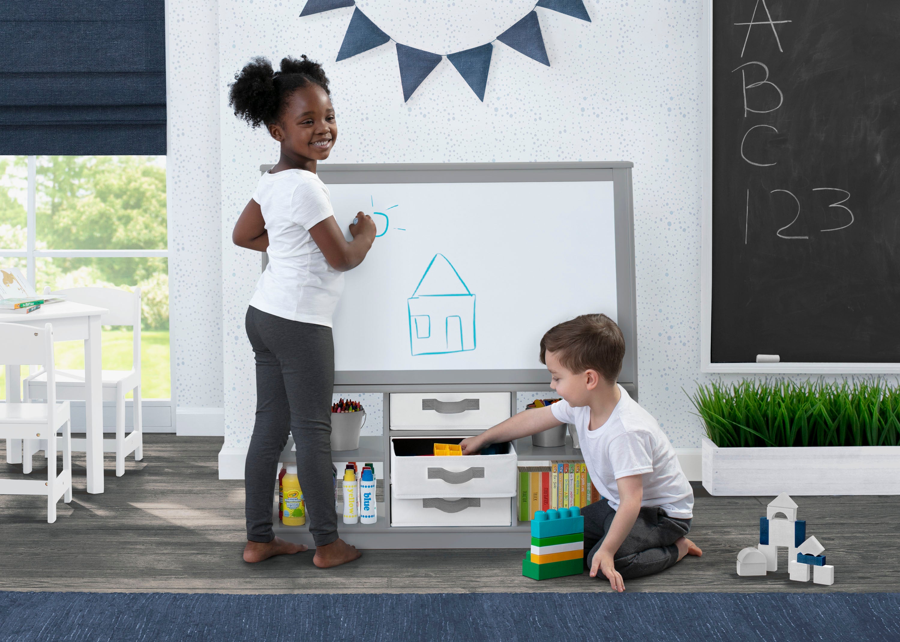 Deluxe Double Sided Easel with Storage - Adjustable Artist Easel Stand for Kids & Adults - Perfect for Painting, Drawing & Classroom Art Projects