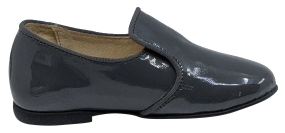 Naturino Kids' Alghero Lacca Slip-On Shoes for Boys & Girls - Comfortable School & Casual Wear in Anthracite | Perfect for Daily Use, Playtime & Outdoor Activities