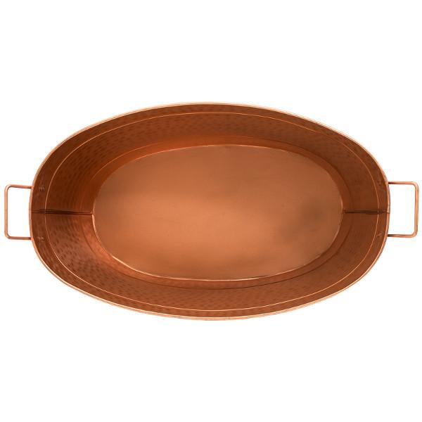 Hammered Copper Plated Bathtub - Vintage Style Freestanding Soaking Tub for Bathroom & Spa Relaxation