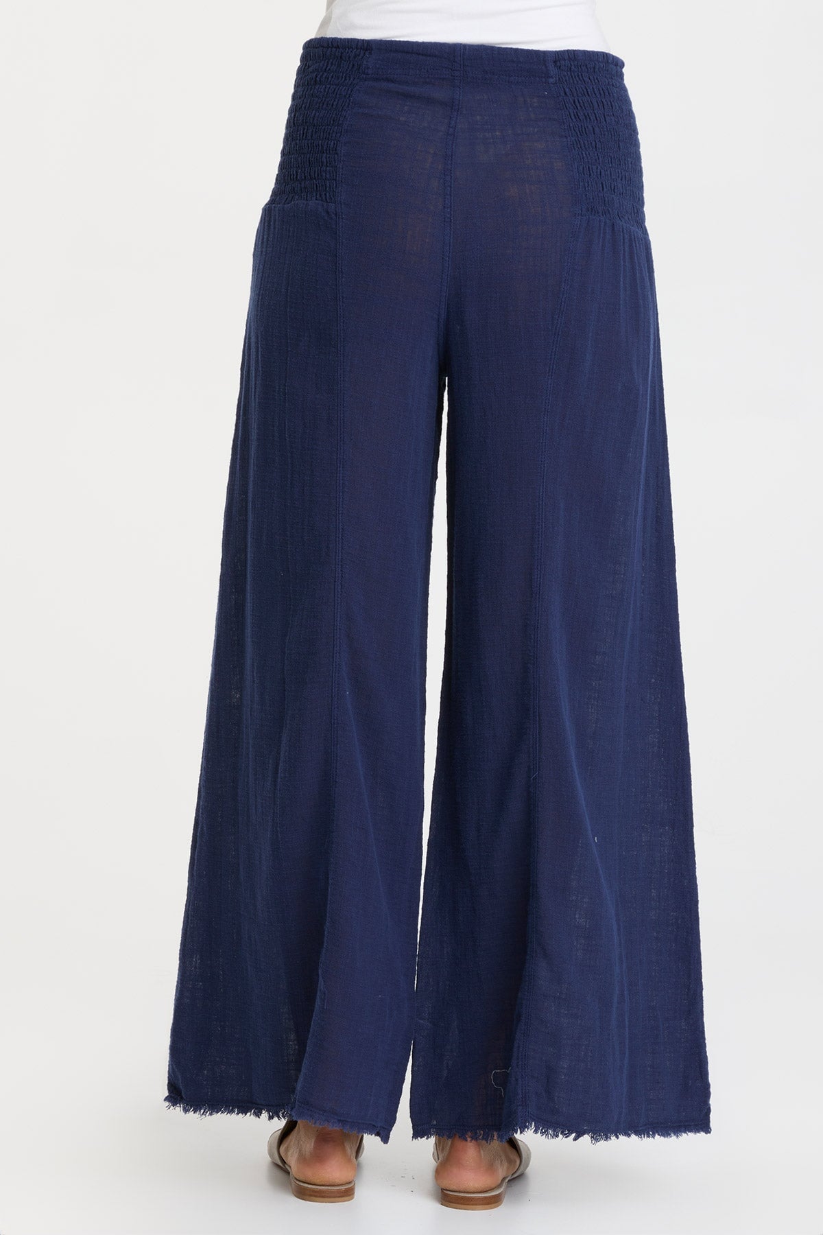 Breathable Cotton Gauze Kaj Wide Leg Pants - Loose Fit Bohemian Palazzo Trousers for Women | Perfect for Yoga, Beach, and Summer Outfits