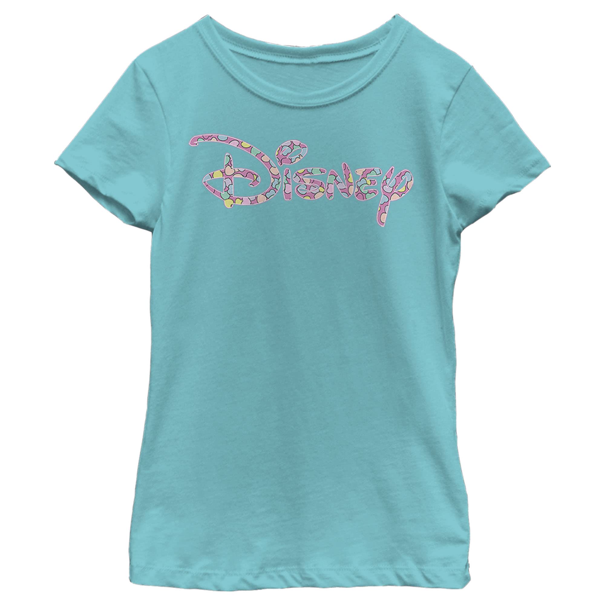 Disney Candy Logo Girls Short Sleeve T-Shirt - Cute Graphic Tee for Kids & Toddlers - Perfect for School, Playdates & Family Outings