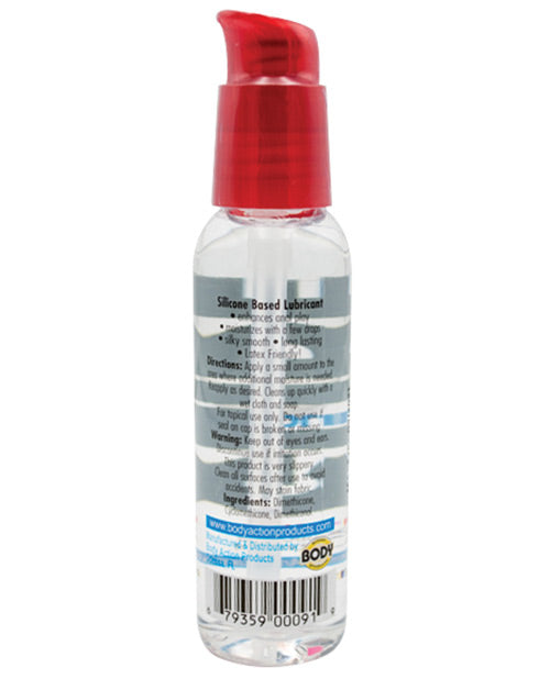 Premium Silicone-Based Anal Lubricant - Body Action Glide 2oz for Enhanced Comfort & Pleasure - Ideal for Sensitive Skin & Intimate Use