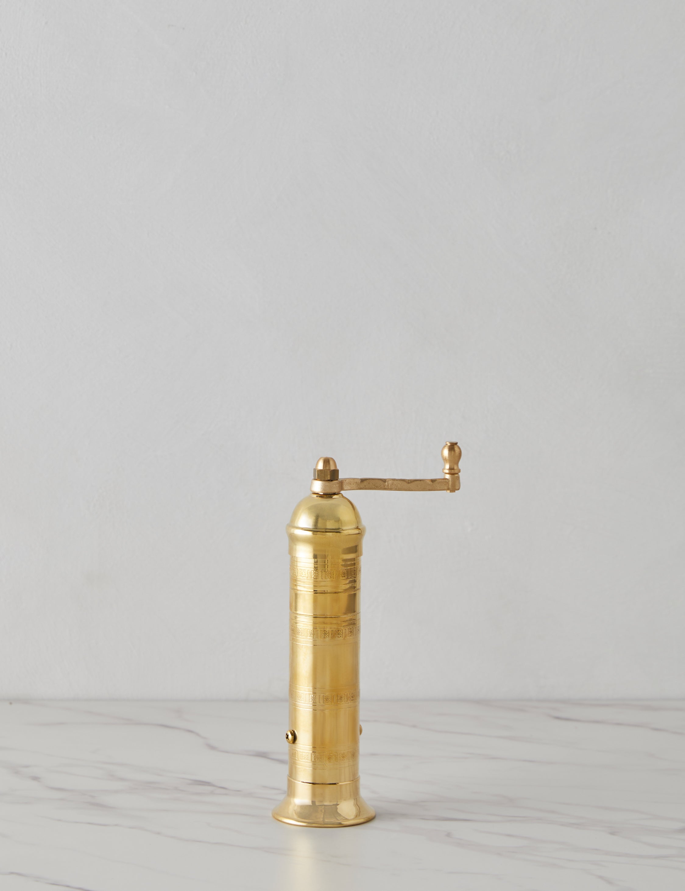 Premium Atlas Brass Pepper Mill - Adjustable Grinder for Freshly Ground Pepper - Perfect for Kitchen, Dining Table & Gourmet Cooking