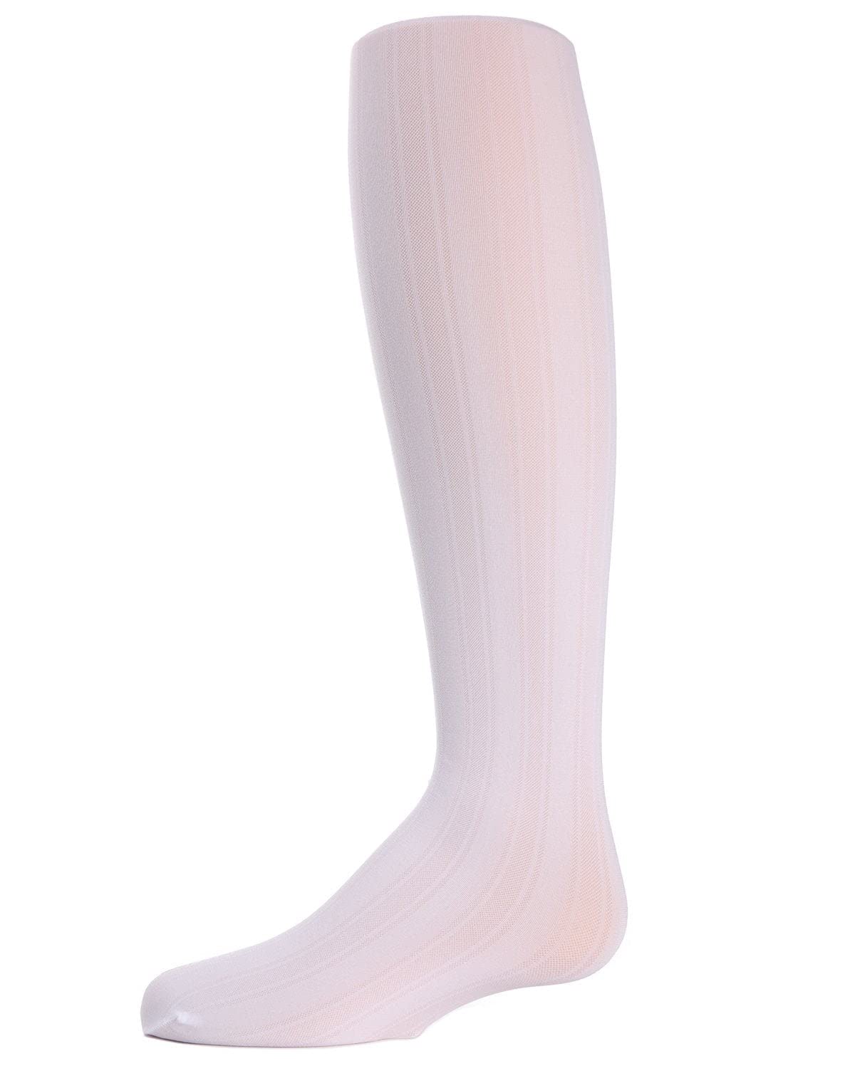 MeMoi Girls' Essential Vertical Striped Tights - Comfortable Stretchable Leggings for School, Dance & Everyday Wear