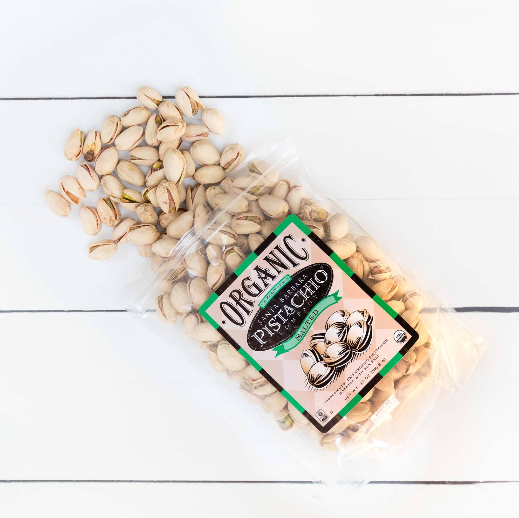 Organic Salted Pistachios - Premium Roasted Nuts, Non-GMO, No Shells, Healthy Snack for Parties, Hiking & Office - Bulk 16oz Pack