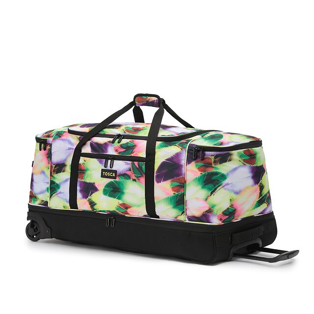 Tosca TCA798TWM 70cm Wheeled Split Compartment Duffle Bag - Yellow/Feather | Travel Luggage for Business Trips & Weekend Getaways