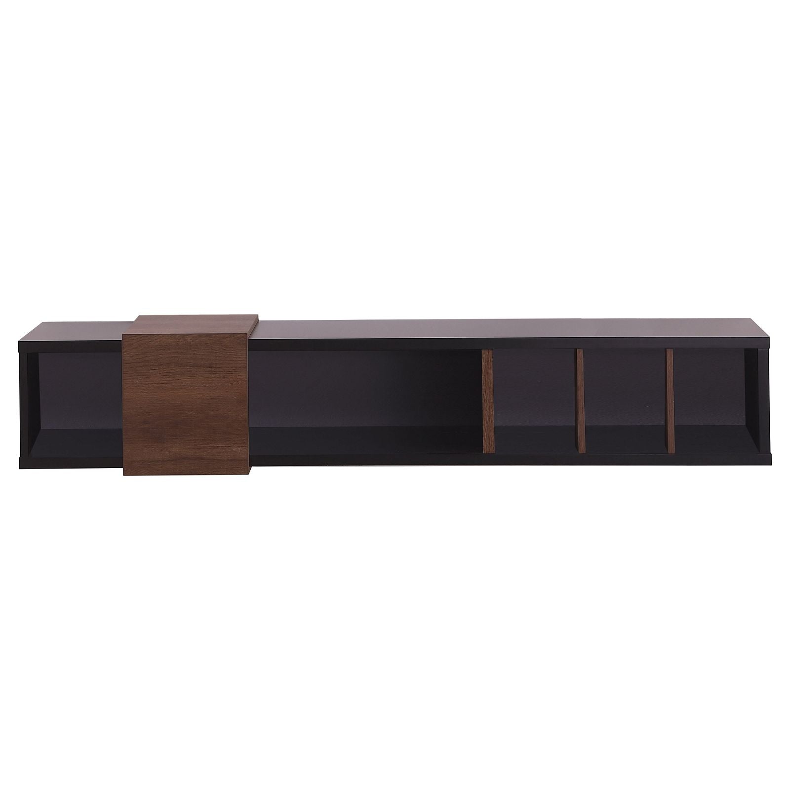 Tauris™ Dronus 1800 Floating TV Stand - Wall Mounted Entertainment Center with Hovering Design in Black - Perfect for Living Room, Bedroom & Home Theater Setup