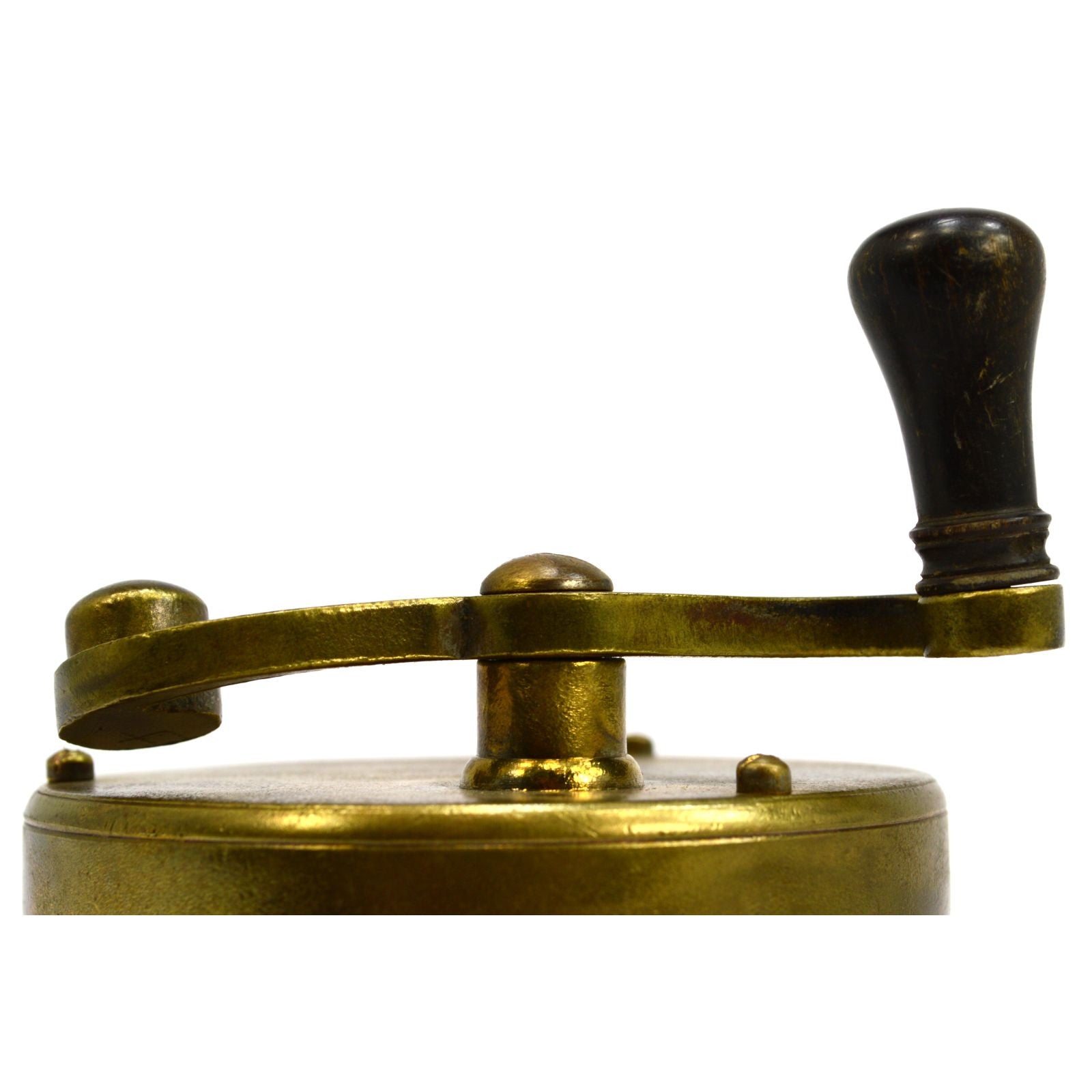 Vintage Antique Brass Fishing Reel 250 - Curved S Handle, Unknown Maker - Perfect for Collectors & Classic Fishing Enthusiasts