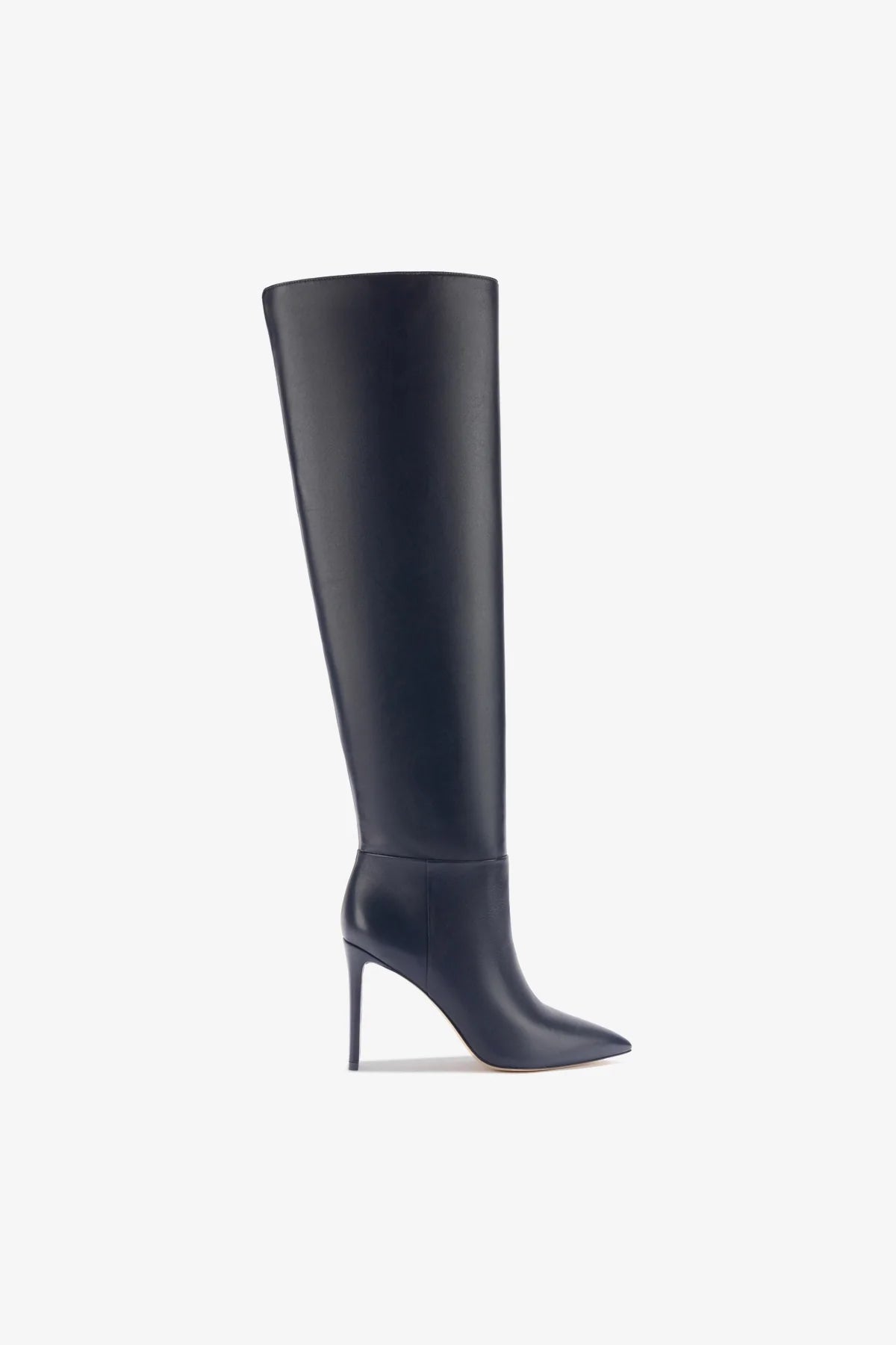 Larroudé x Jennifer Fisher Women's Boots in Inky Blue Leather - Stylish & Comfortable Ankle Boots for Fall & Winter Fashion
