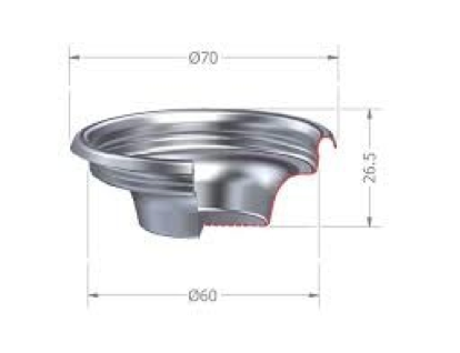 IMS Precision Coffee Filter Basket - 1 Cup (7/9g) H26.5mm - Perfect for Pour Over & Drip Coffee Makers - Compatible with Hario V60, Chemex & More