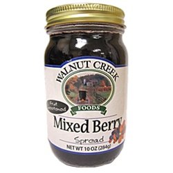 Organic Walnut Creek Fruit Sweetened Mixed Berry Spread - 10 oz Jar | No Added Sugar, Gluten-Free, Vegan | Perfect for Toast, Yogurt & Smoothie Bowls