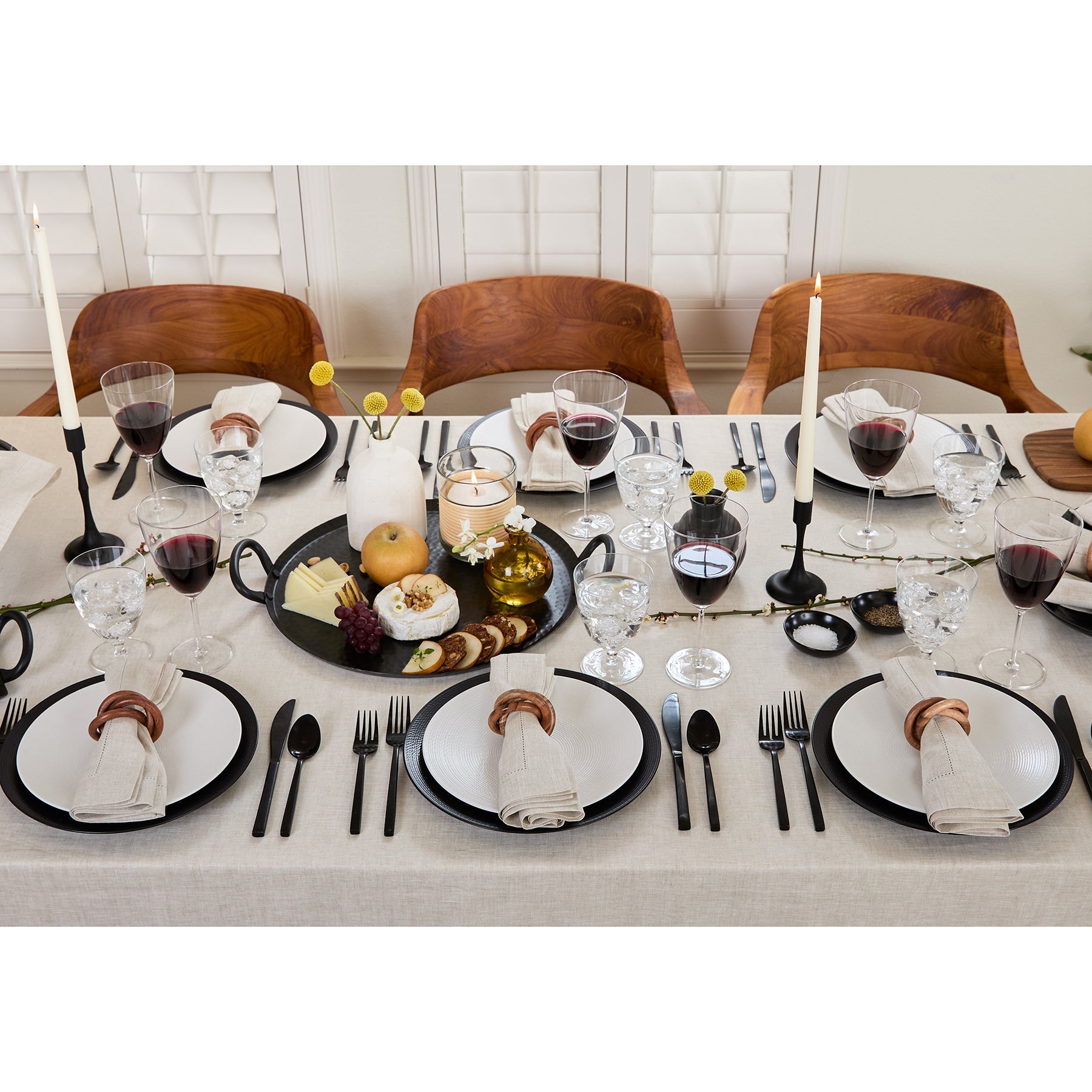 Elegant Classic Hemstitch Tablecloth - Premium Cotton Linen Table Cover for Dining Room, Wedding, Party & Special Occasions
