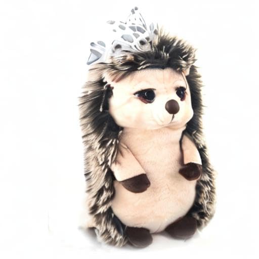 10 Inch Hedgehog Stuffed Animal Plush Toy - Soft & Cuddly Petting Zoo Plushie by Lash'z Animals | Perfect for Kids Bedtime, Nursery Decor & Gift Giving