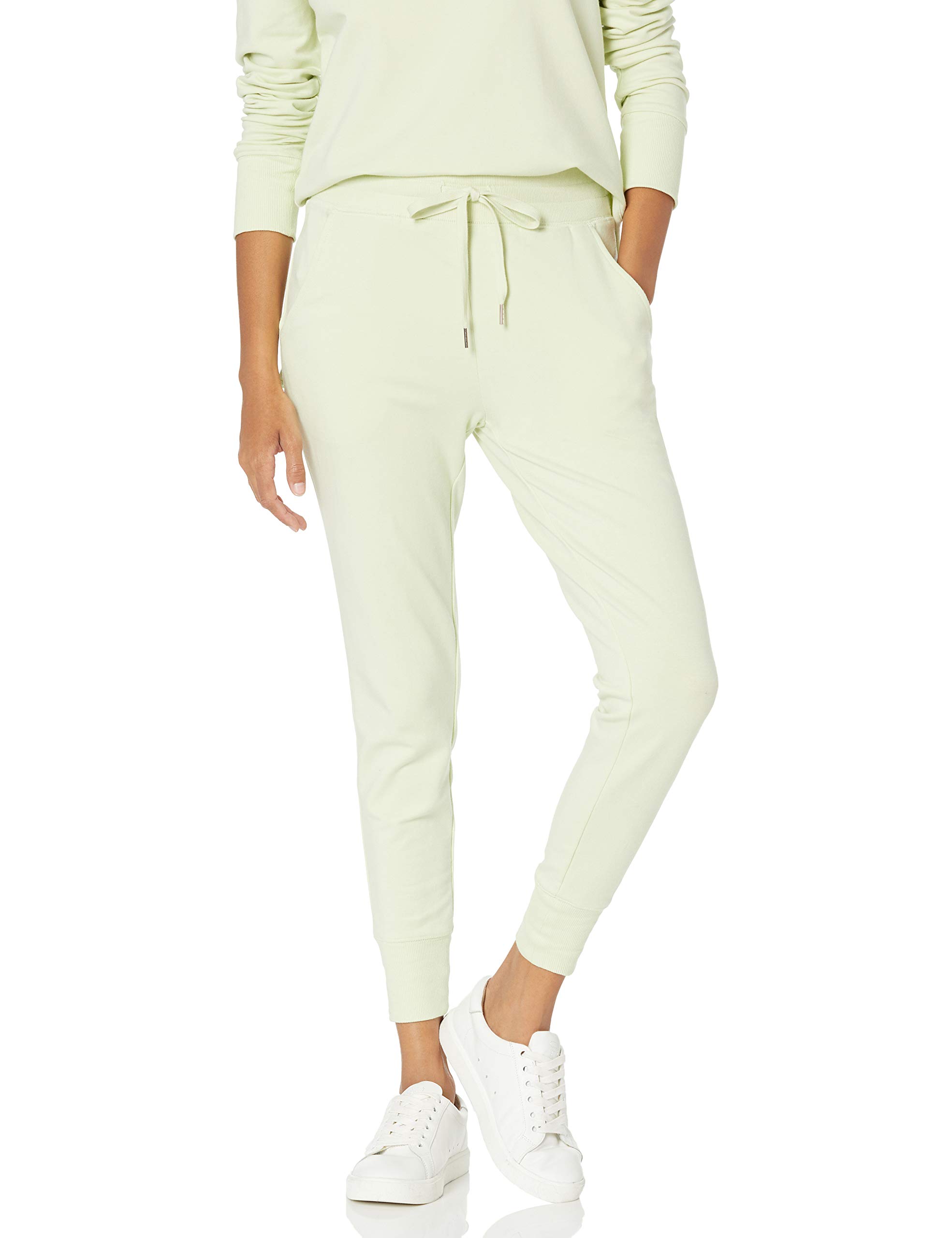 Daily Ritual Women's Terry Cotton Modal Jogger Pants - Soft Lounge Pants with Drawstring Waist for Yoga, Running & Casual Wear