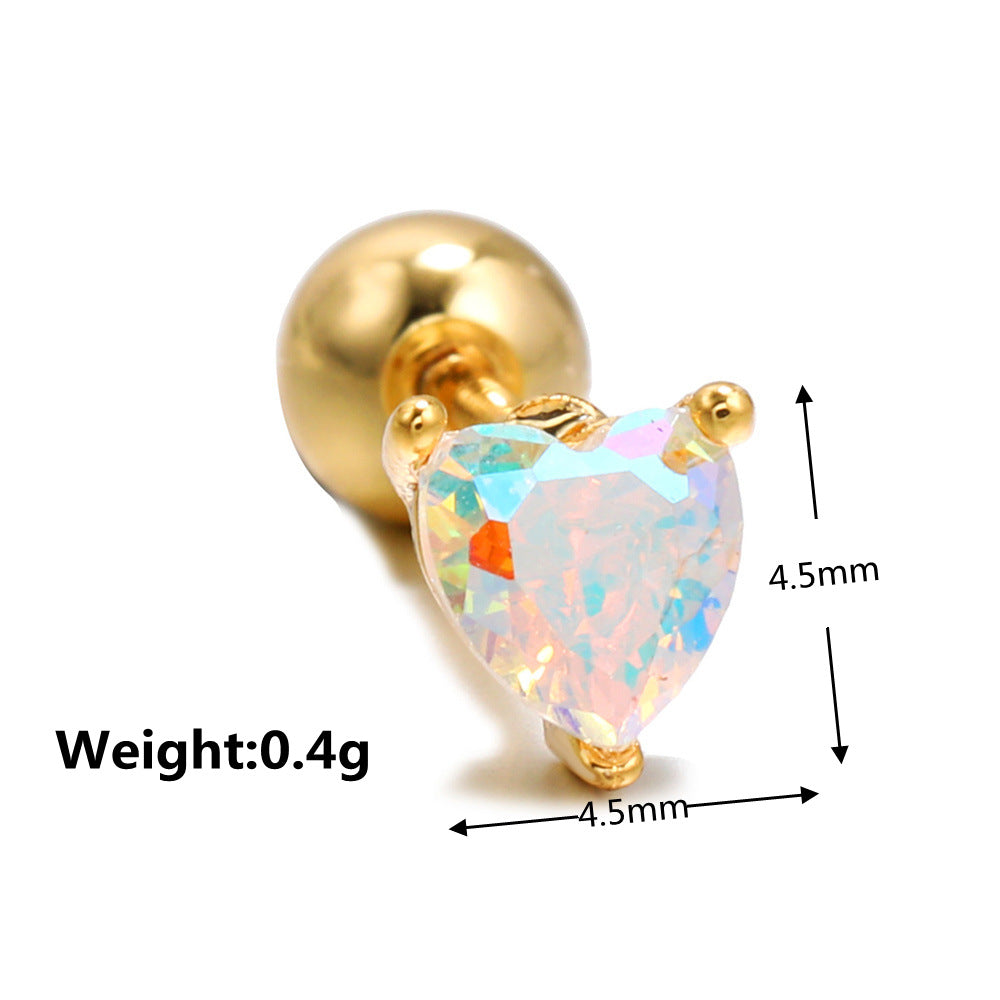 20G Cartilage Tiny Helix Barbell Stud Earrings - Surgical Steel Body Jewelry for Piercing | EGD0054 | Perfect for Cartilage, Helix, and Tragus Piercings - Great Gift for Women and Teens