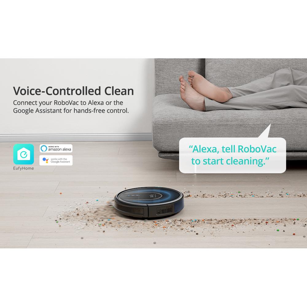 Anker Eufy RoboVac G30 Robot Vacuum Cleaner with Dynamic Navigation 2.0 - Certified Refurbished | Smart Mapping, Strong Suction for Pet Hair & Hard Floors | Ideal for Home, Office & Apartment Cleaning