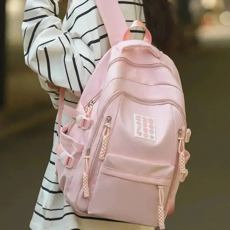 Stylish Large Capacity Women's Backpack for Travel, Work & College - Durable Waterproof Laptop Backpack with USB Charging Port
