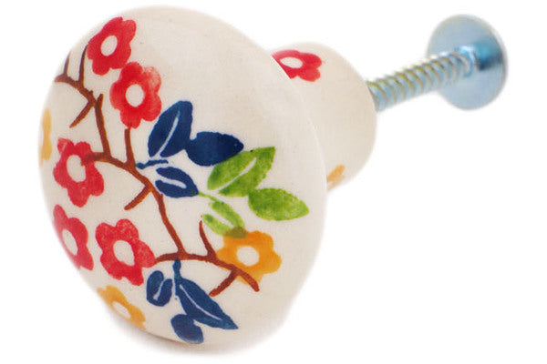 1-1/2 Inch Tropical Bloomscape Drawer Knob - Vintage Floral Cabinet Pull for Dresser, Kitchen Cabinets & Furniture Hardware (Set of 1)
