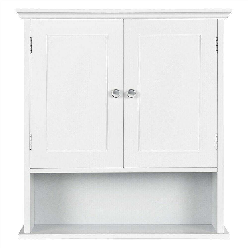 Wall Mounted Bathroom Medicine Cabinet - Rustproof Stainless Steel Bathroom Storage Organizer with Adjustable Shelves for Bathroom, Kitchen, or Bedroom - Perfect for Toiletries, Cosmetics, and Small Essentials Storage