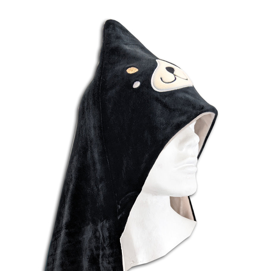 Wylie The Dog Hooded Animal Blanket for Kids - Soft Fleece Wearable Blanket for Boys & Girls - Perfect for Sleepovers, Movie Nights & Winter Snuggles