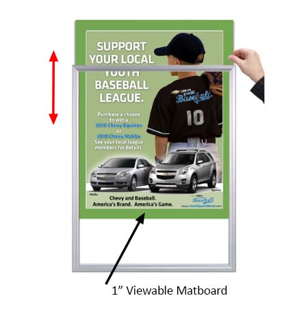 Premium Beveled Slide-In Picture Frames for 8.5x11 Posters - 1