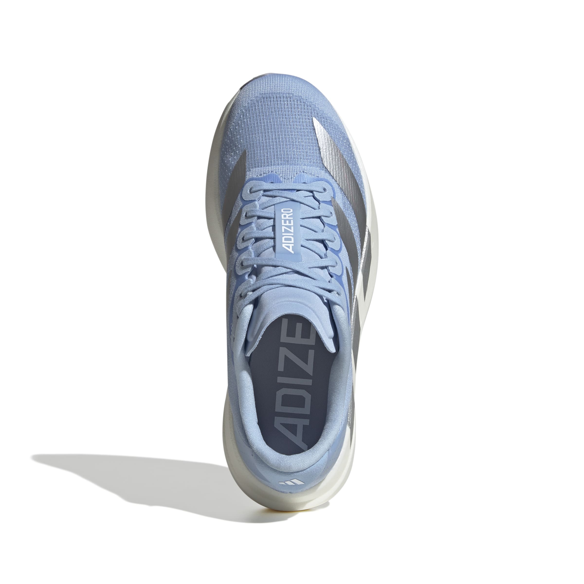 Women's Adidas Adizero Evo SL Running Shoes - Lightweight & Breathable for Marathon Training (Global Blue/Silver Metallic/Footwear White) | Perfect for Road Running, Gym Workouts & Daily Jogging