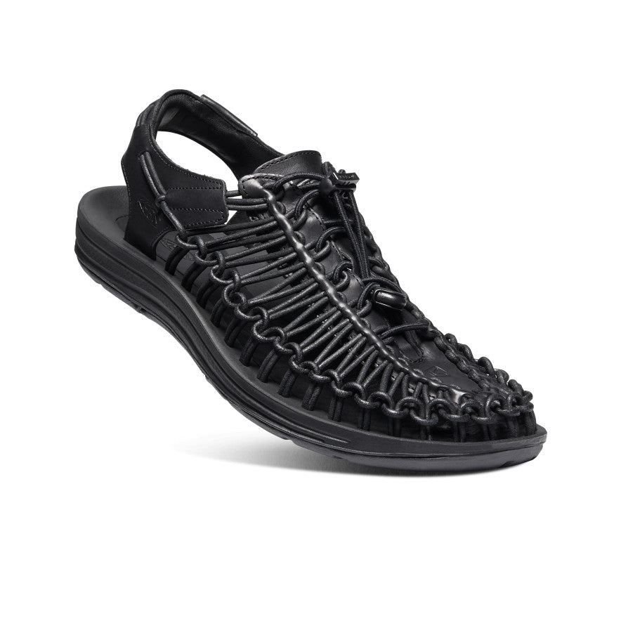 Premium Men's UNEEK Genuine Leather Shoes - Black | Stylish & Comfortable for Casual Wear, Office & Outdoor Activities