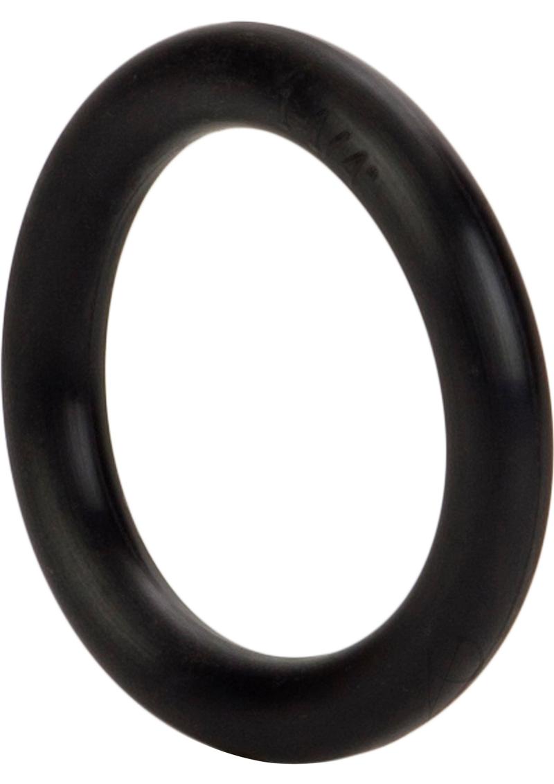 Premium Black Rubber Cock Ring - Small Size for Enhanced Pleasure - Perfect for Couples & Solo Play - Durable & Comfortable Design for Intimate Moments
