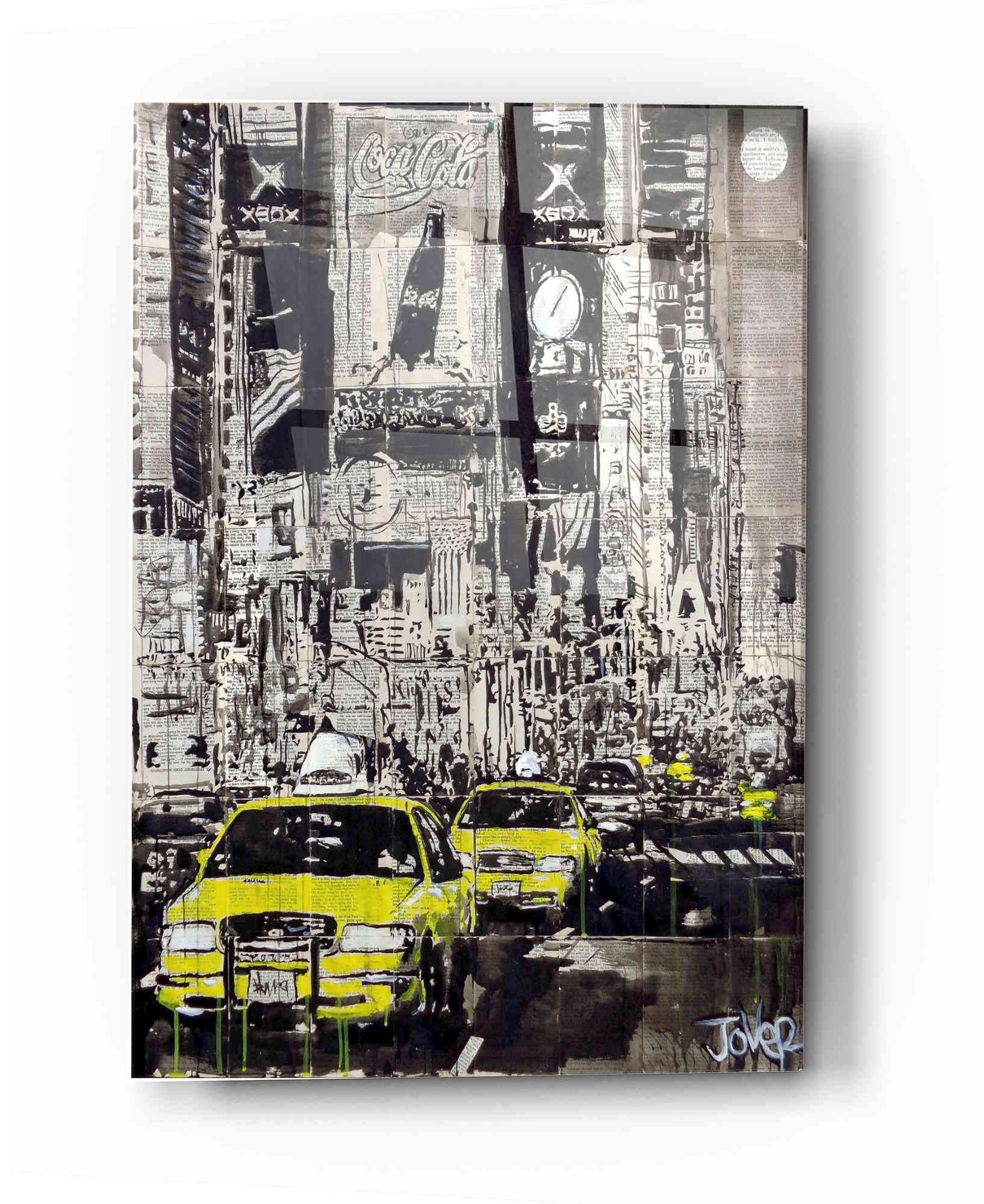 Zoo York Wall Art by Loui Jover - 16x24 Inch Acrylic Glass Canvas Painting - Modern Home & Office Decor for Urban Art Lovers