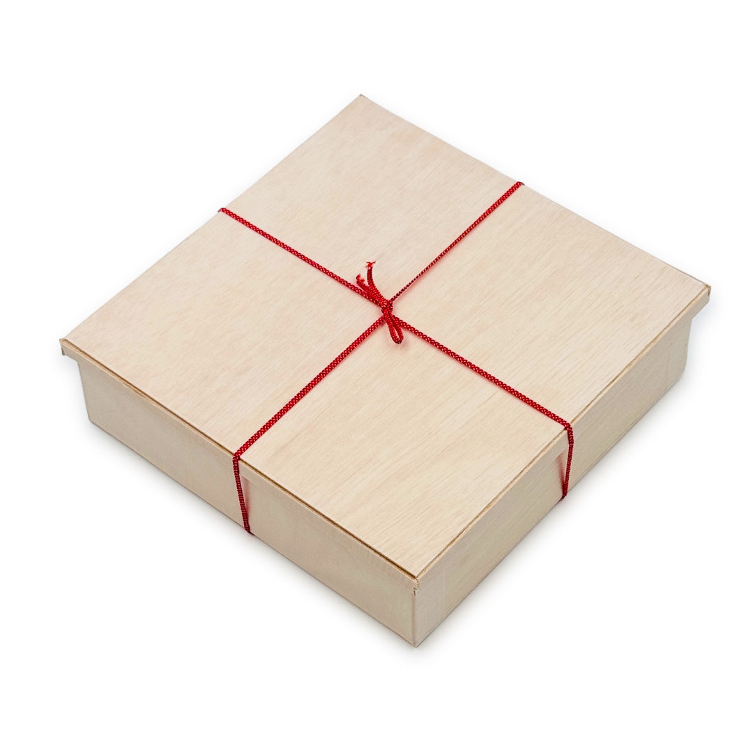 Eco-Friendly Wooden Square Takeout Bento Box 6.7