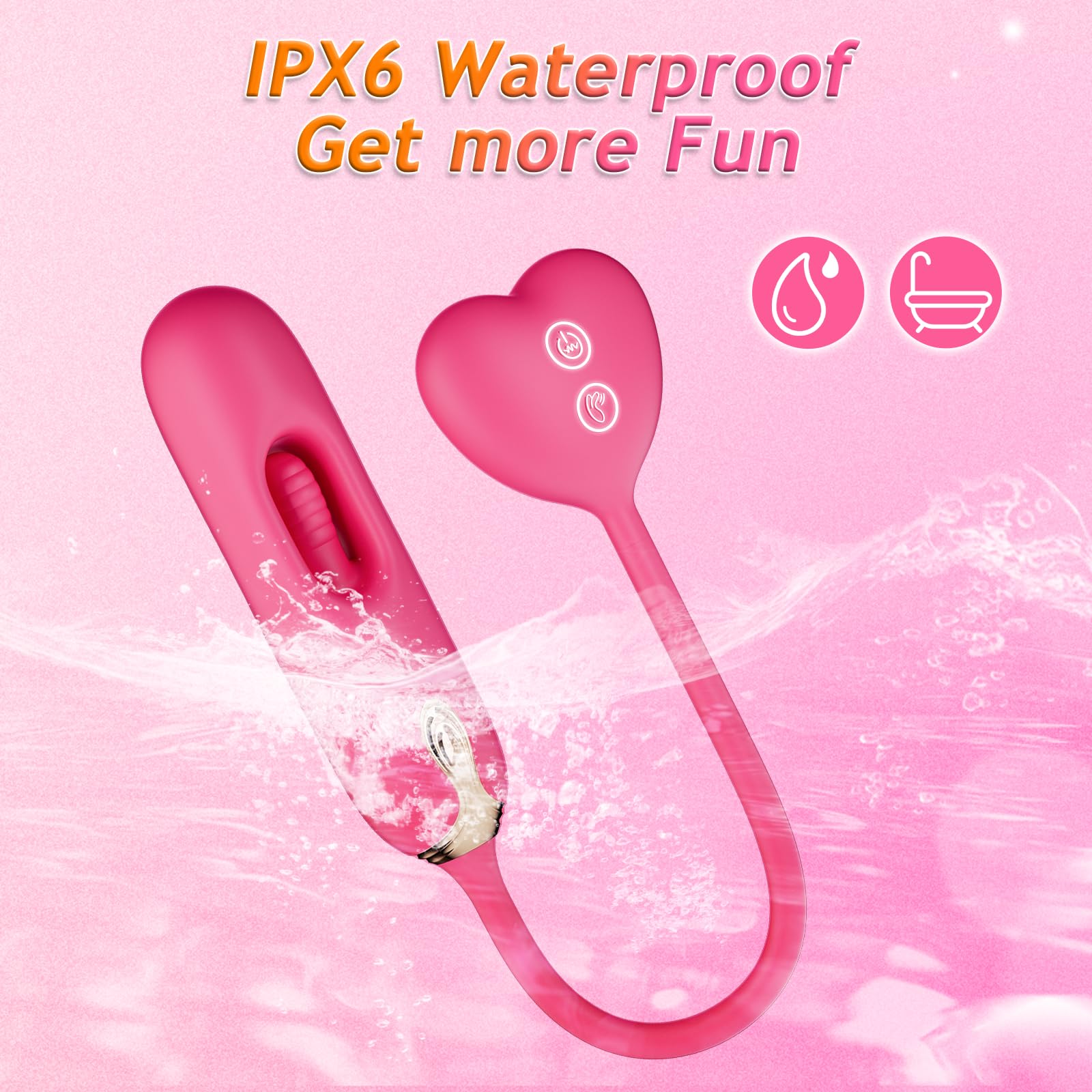 Premium G-Spot Vibrator for Women - 3-in-1 Clitoral Stimulator with 10 Vibration & 10 Tapping Modes, Body-Safe Silicone Adult Toy for Vaginal, Anal & Nipple Play | Perfect for Solo Pleasure, Couples Play & Sensual Exploration