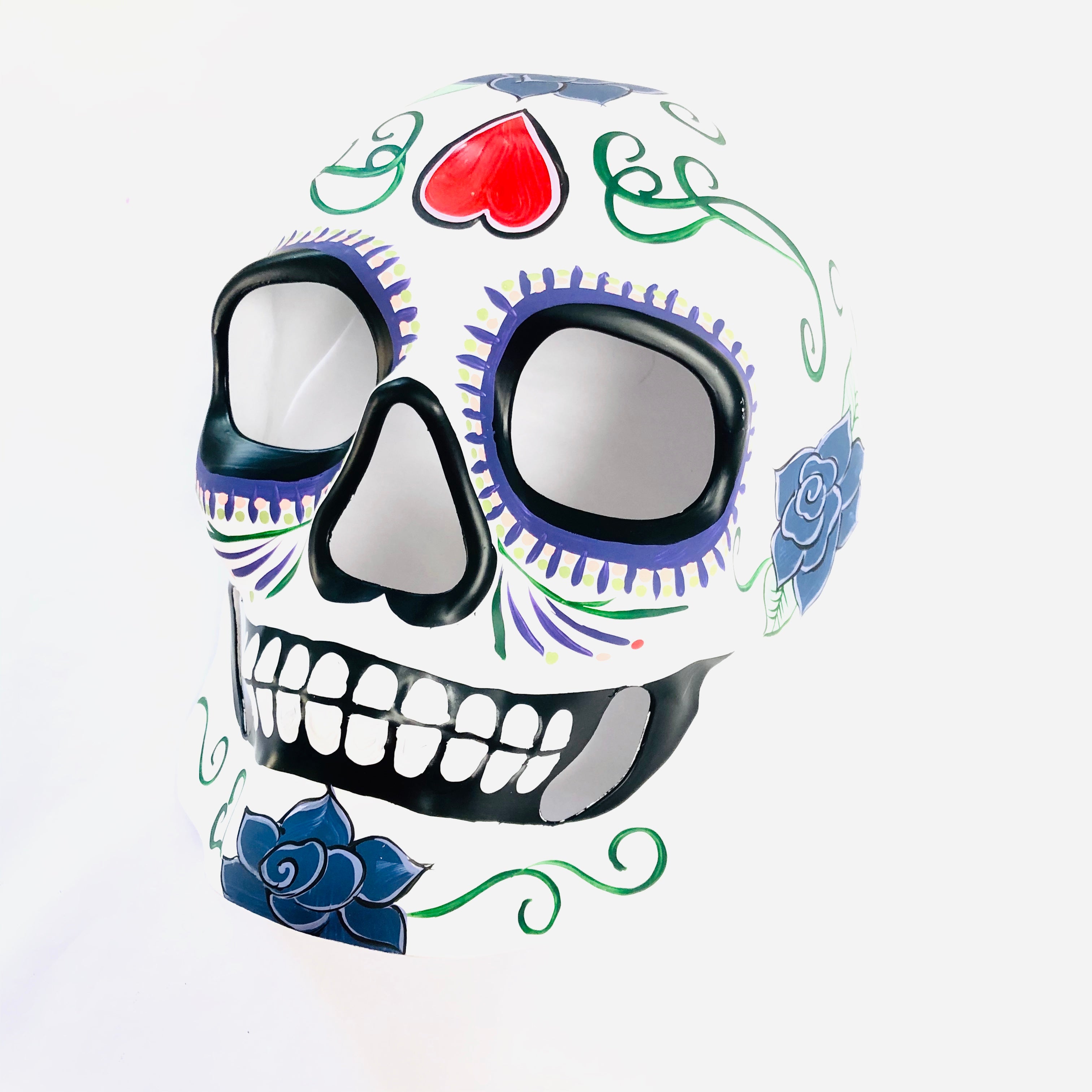 Day of the Dead Eternal Fiesta - Mexican Sugar Skull Decorations for Halloween, Dia de los Muertos Party Supplies & Home Decor