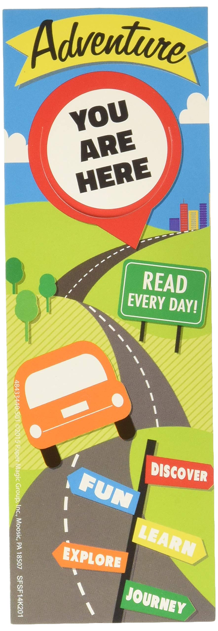 Eureka Learning Adventures Bookmarks (843344) - Fun & Educational Bookmarks for Kids, Students & Teachers - Perfect for Reading, Studying & Classroom Rewards