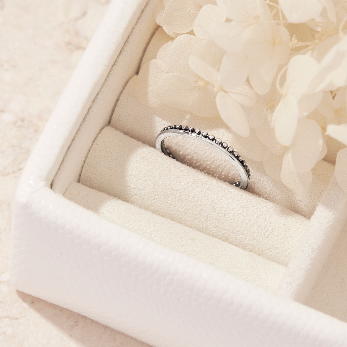Dainty Beaded Stacker Ring for Women - Delicate Gold & Silver Layering Rings Set - Perfect for Everyday Wear, Stacking, and Gift Giving