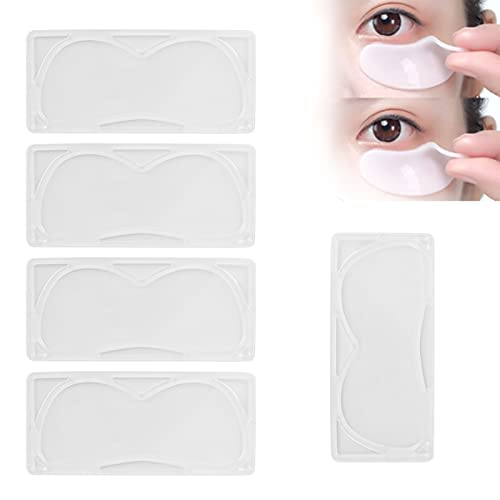 5Pcs DIY Hydrating Eye Mask Molds for Fruit & Vegetable Jelly Eye Patches - Collagen Moisturizing Mask Maker Kit for Skincare & Spa Treatments at Home