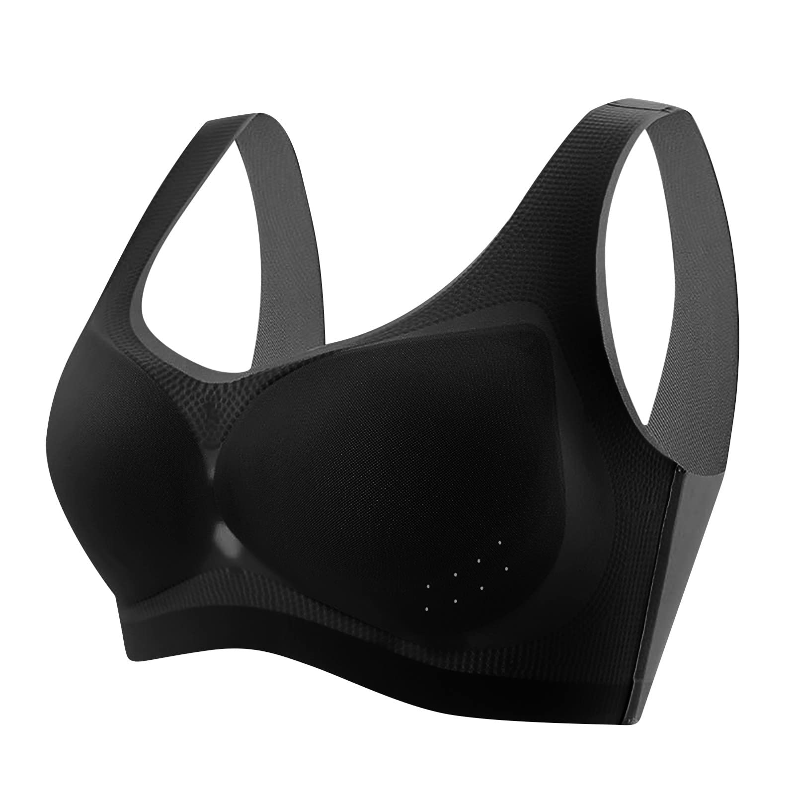 Wire-Free Seamless Sports Bras for Women - Ultra Lightweight Everyday Bralette with Full Coverage - Plus Size Comfort for Yoga, Gym & Lounge Wear