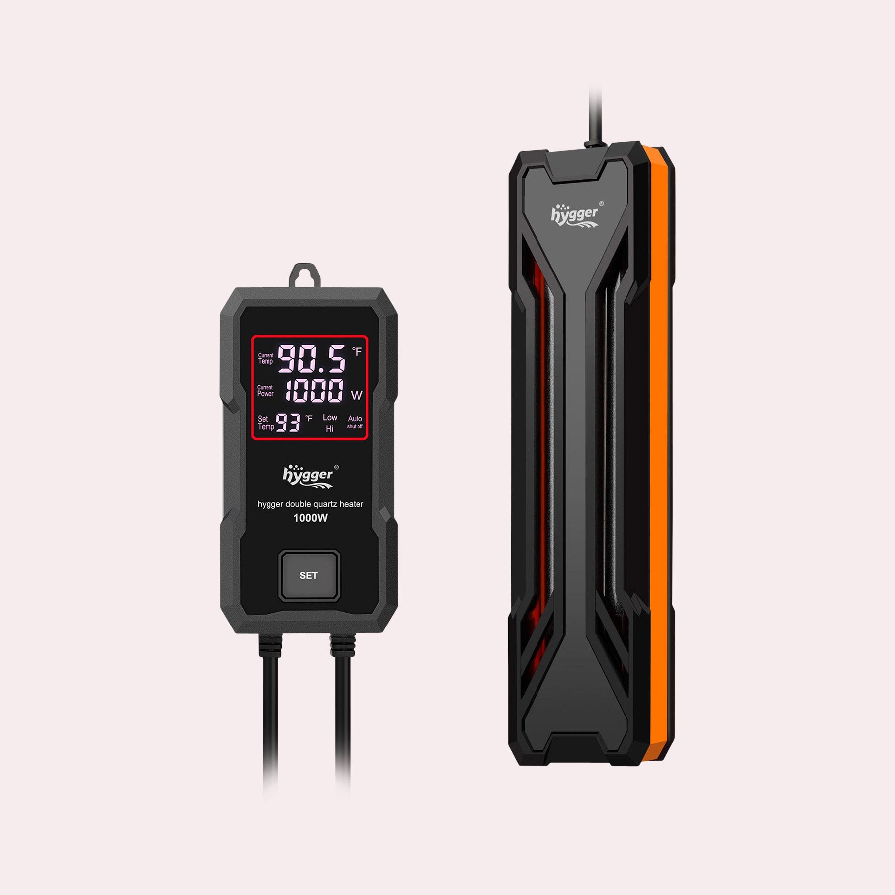 Hygger 300W Digital LED Aquarium Heater with Temperature Control - Submersible Fish Tank Water Heater for Freshwater & Saltwater Tanks (Ideal for Tropical Fish, Shrimp, Coral Reefs)