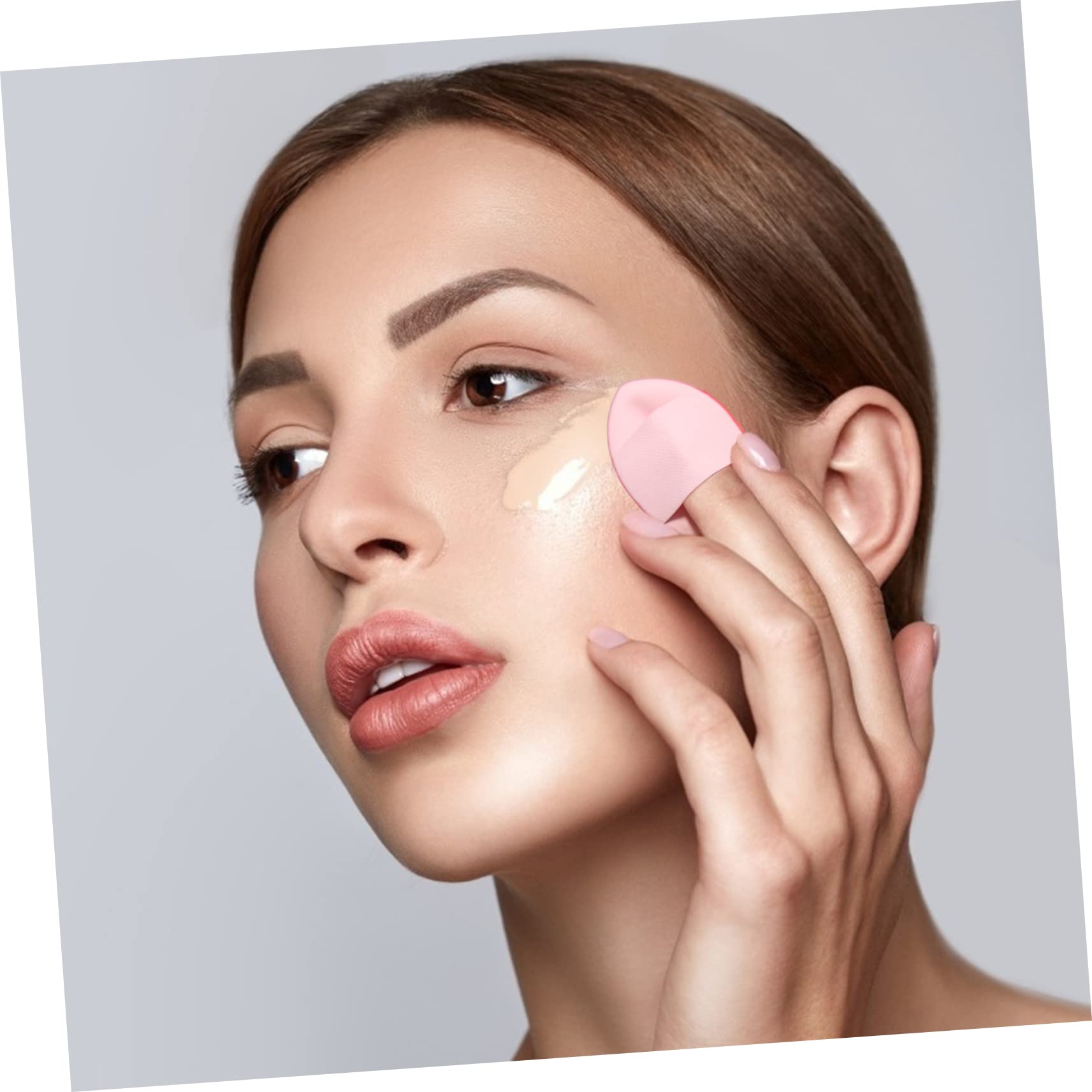 FOMIYES 5-Piece Mini Finger Makeup Powder Puff Set - Fluffy Small Setting Sponge with Strap for Easy Application | Perfect for Travel, Touch-Ups & On-The-Go Makeup
