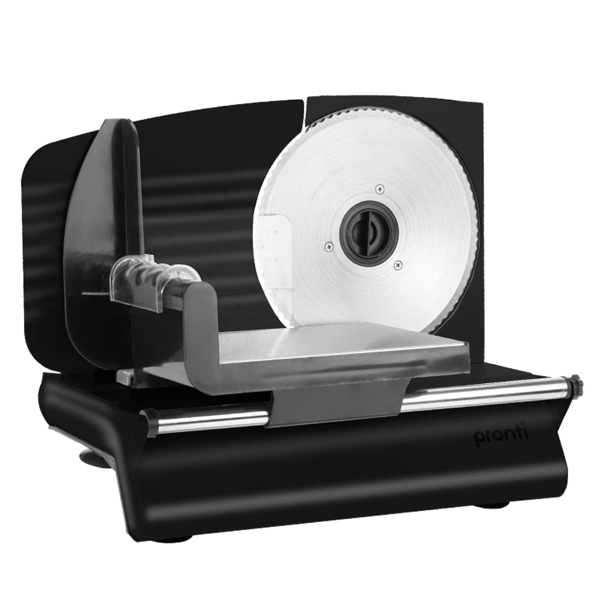 200W Electric Meat Slicer - Professional Deli & Food Processor with Sharp Blades - Perfect for Home Kitchens, Delis & Restaurants - Black