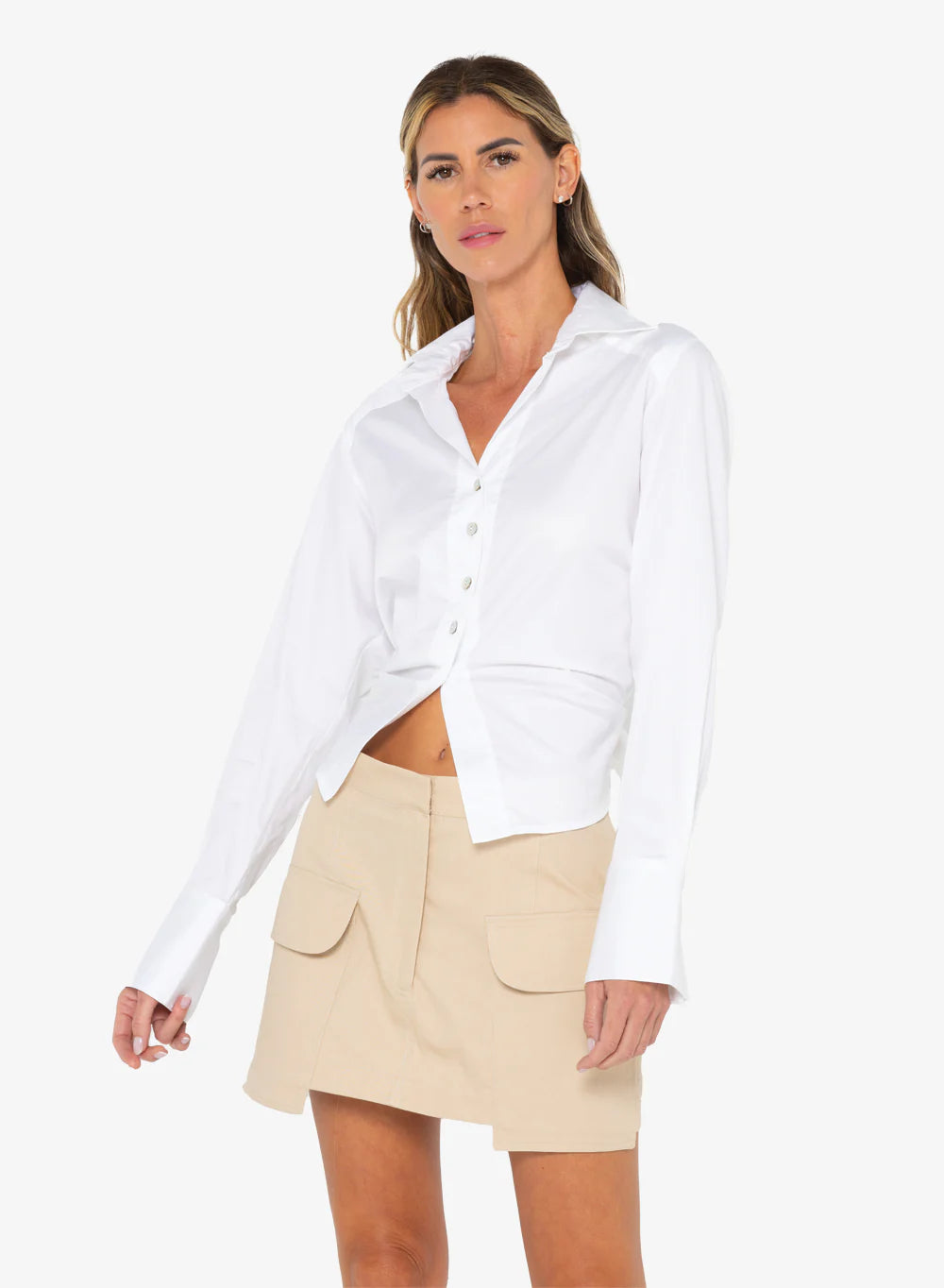 Charlotte Top Women's White Blouse - Elegant & Comfortable for Work, Date, and Casual Outfits