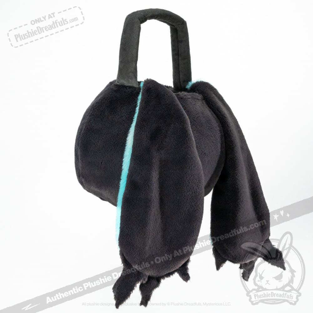 Plushie Dreadfuls Wraith Rabbit Head Bag - Soft Gothic Stuffed Animal Toy for Halloween Decor, Cosplay & Dark Aesthetic Collectors