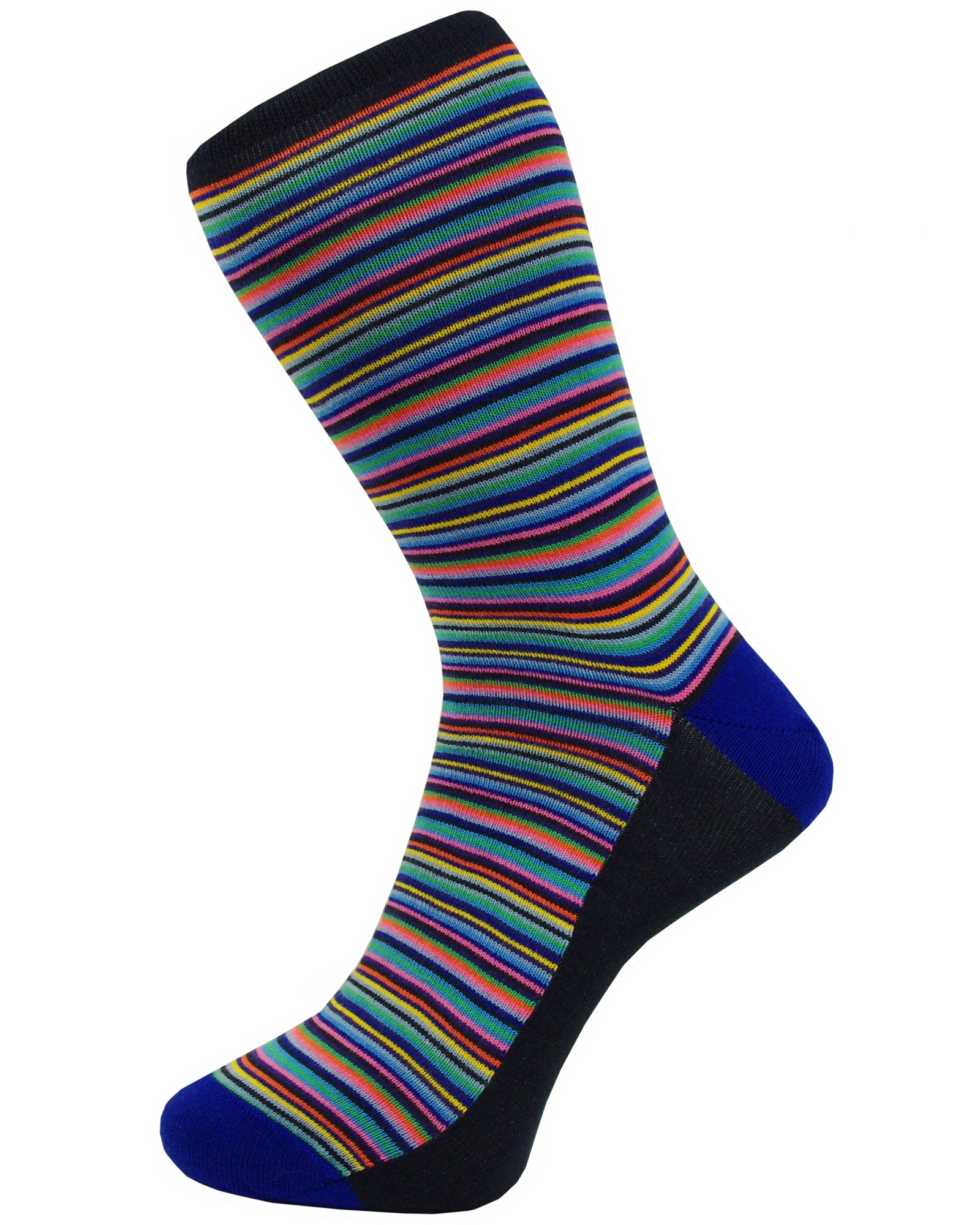 DÉCLIC Stria Socks for Women & Men - Comfortable Blue Striped Athletic Socks for Running, Yoga, Gym & Everyday Wear