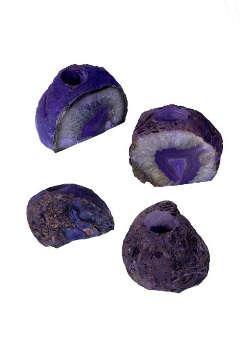 Amethyst Mini Urn for Ashes with Candle Holder - Purple Cremation Memorial Keepsake | Perfect for Home Memorials, Altars & Remembrance Ceremonies